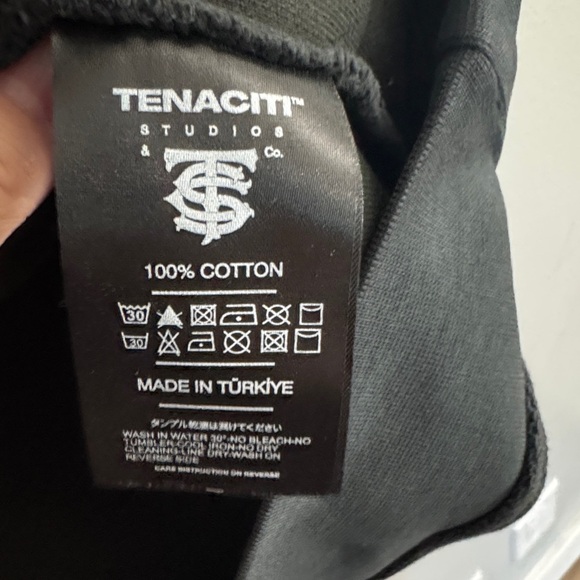 Black Tenaciti Hoodie with Graffiti Graphic Design - Picture 4 of 5